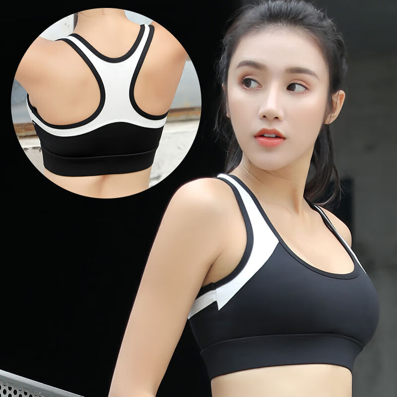好质量运动内衣无钢圈文胸防震跑步短款学生裹胸网红瑜伽少女背心式