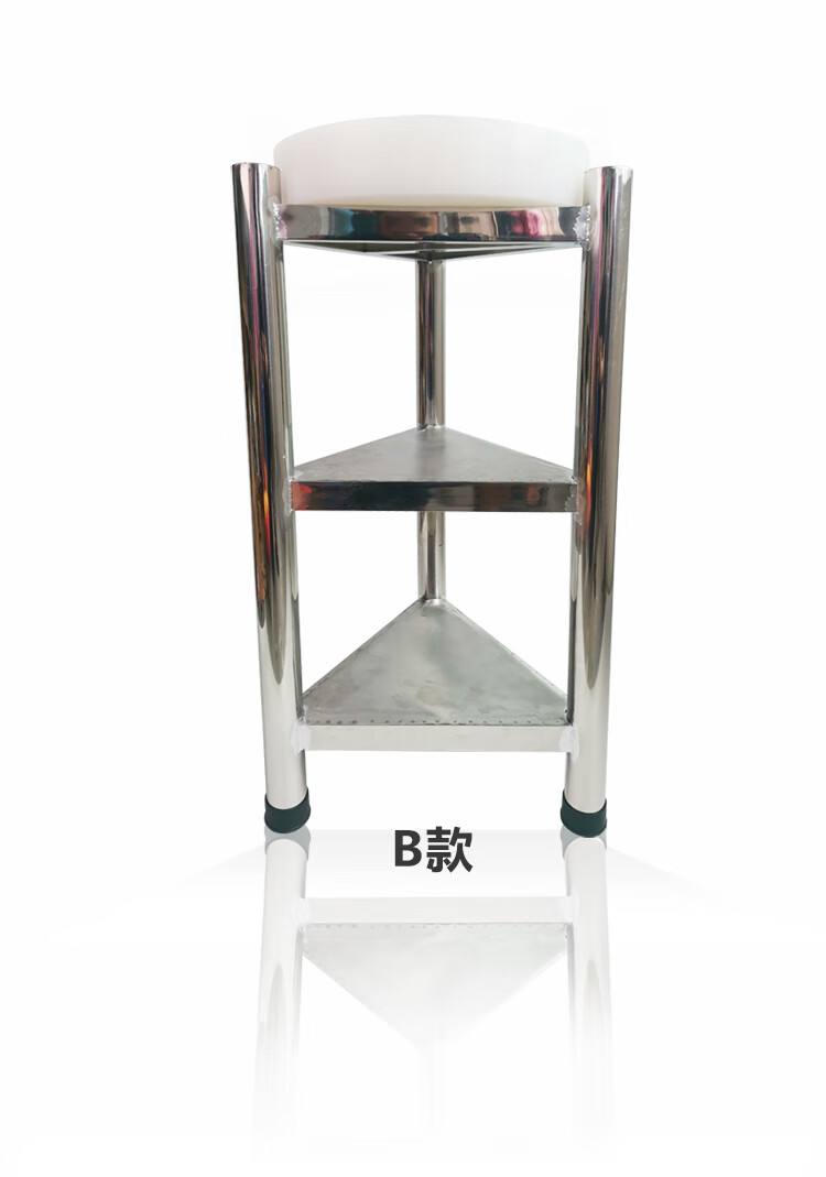 加厚不锈钢菜板架菜墩架落地式骨剁肉架置物架砧板架三角架a款宽35x80