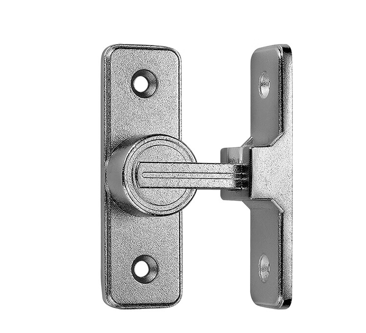 免打孔门扣90度卫生间锁神器推拉门锁房门移门锁扣搭扣插销式门栓青古