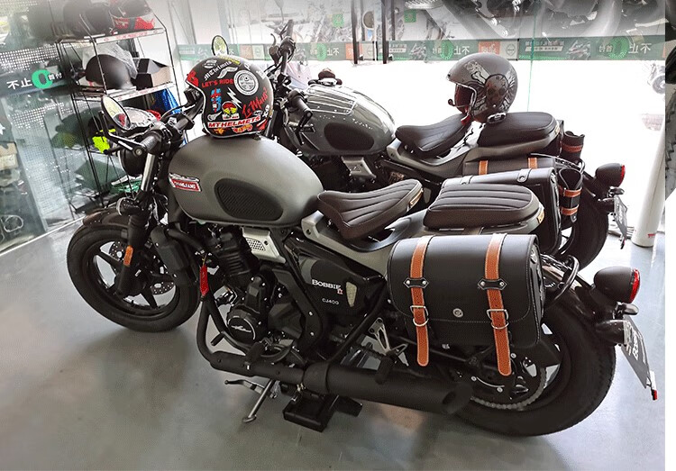 珊艺/摩托车边包长江400 小火神650 摩枭500ms重机义骑v8改装边箱