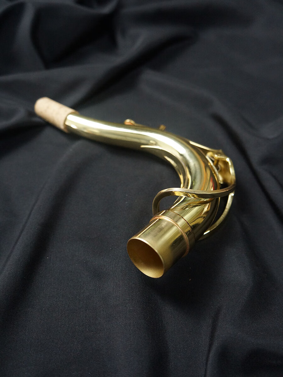 次中音萨克斯弯脖 降b调 笛头连接脖管黄铜吹管乐器配件定制款 弯脖