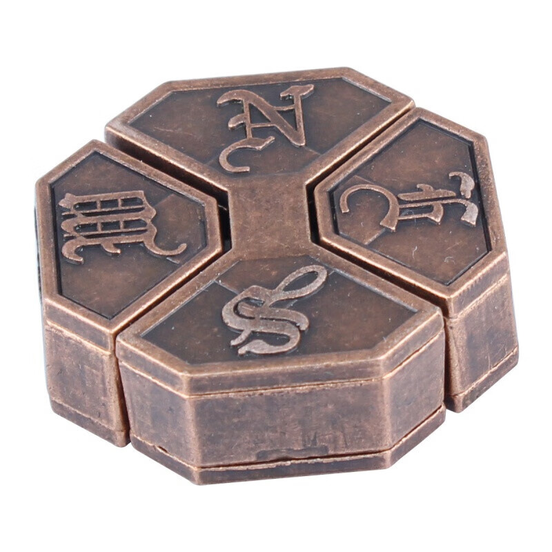 puzzle锁合金玩具全套puzzle解锁笼中星笼中取物刺球八卦锁6-15岁 结