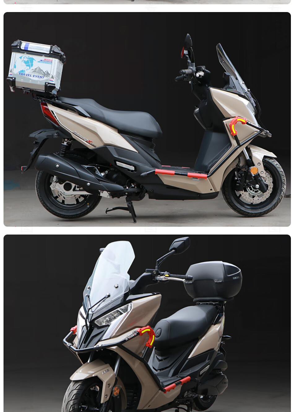 适用ck150t-11光阳rks150踏板车保险杠racing x150铝合金外卖后尾货架