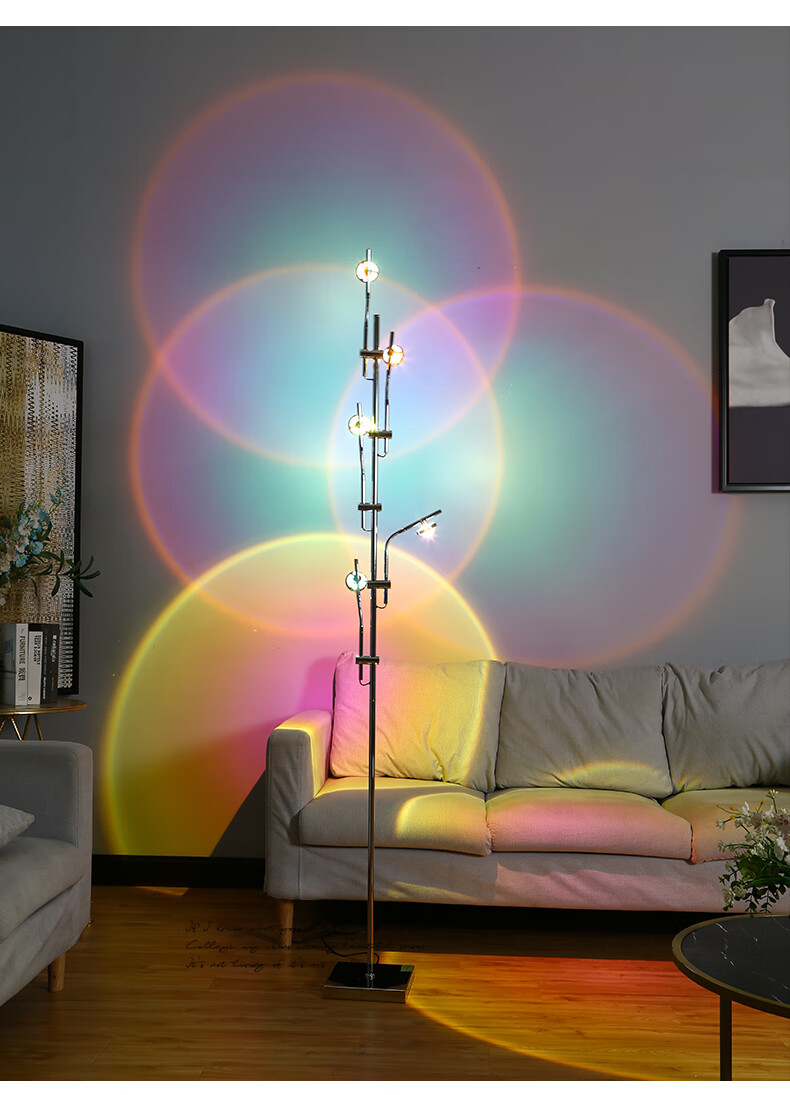 欧普照明opple卧室灯光影灯led米家简欧台灯卧室日落灯网红直播拍照