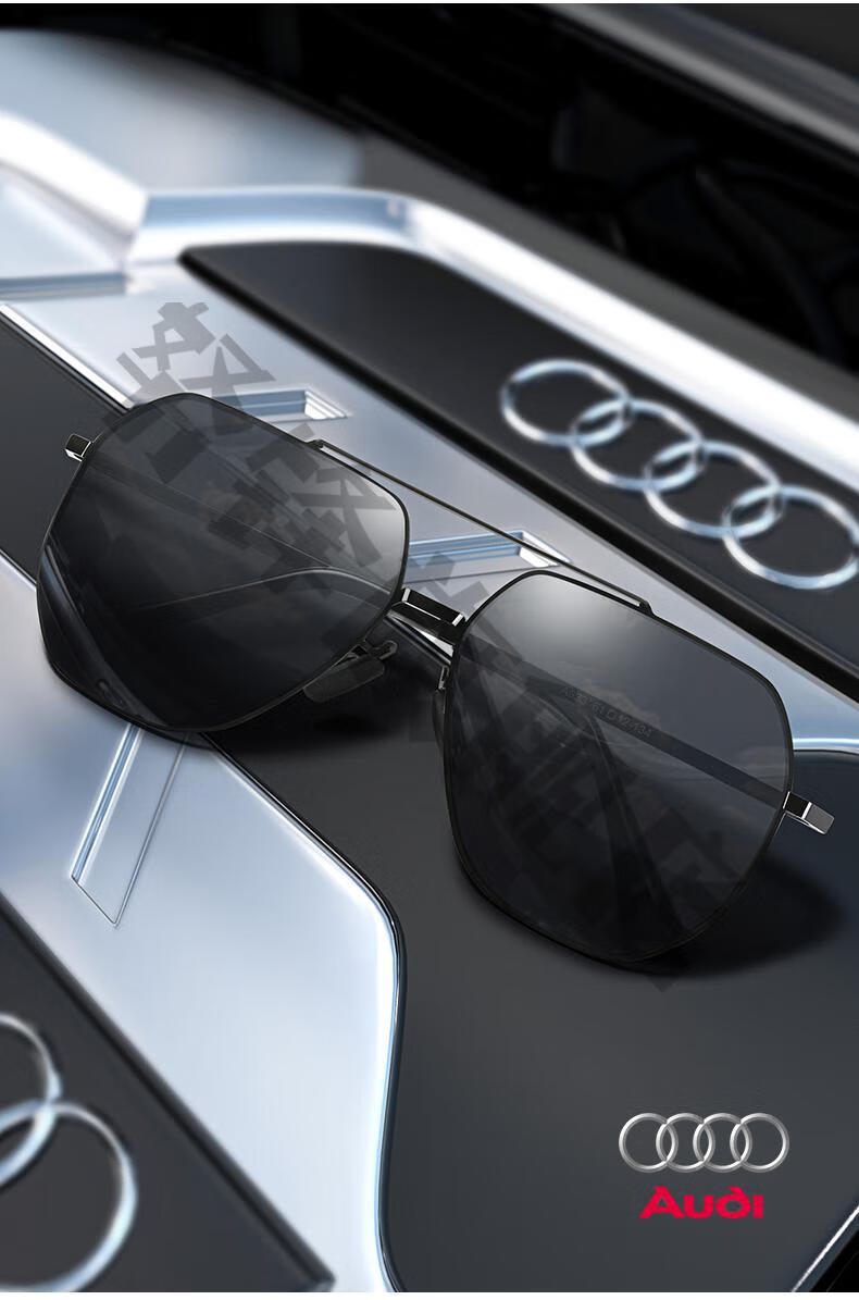 2022新款奥迪专用眼镜偏光太阳眼镜男士强光墨镜开车专用2021年新款潮