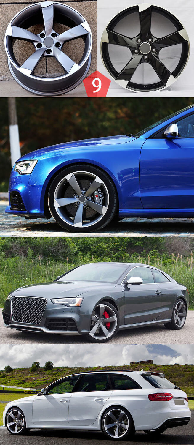 奥迪a4la6la3a5a7a8q5刀锋汽车轮毂改装17181920寸17寸