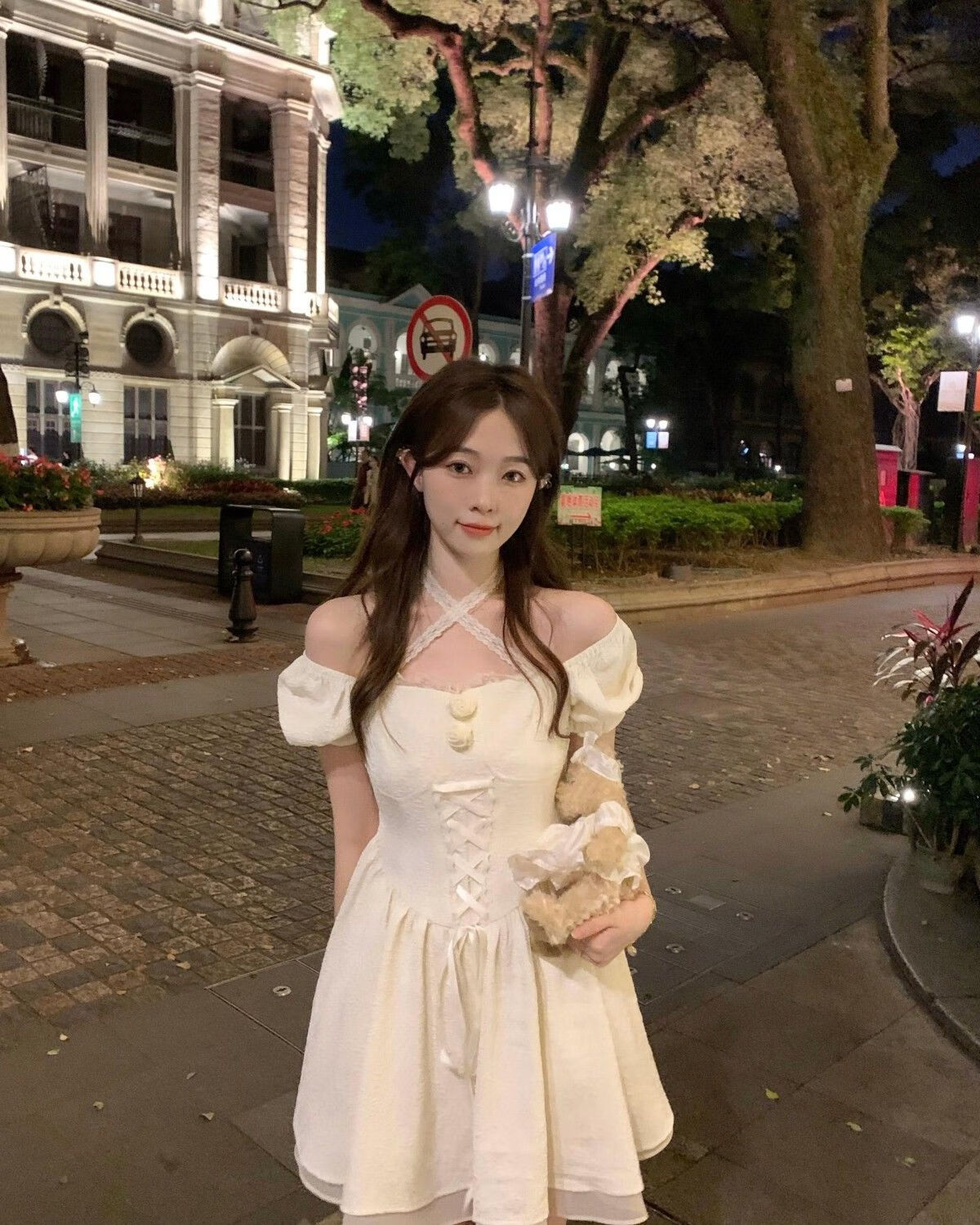 贝工厂美少女高中生大学生夏天穿的连衣裙纯欲风设计感小个子收拼接