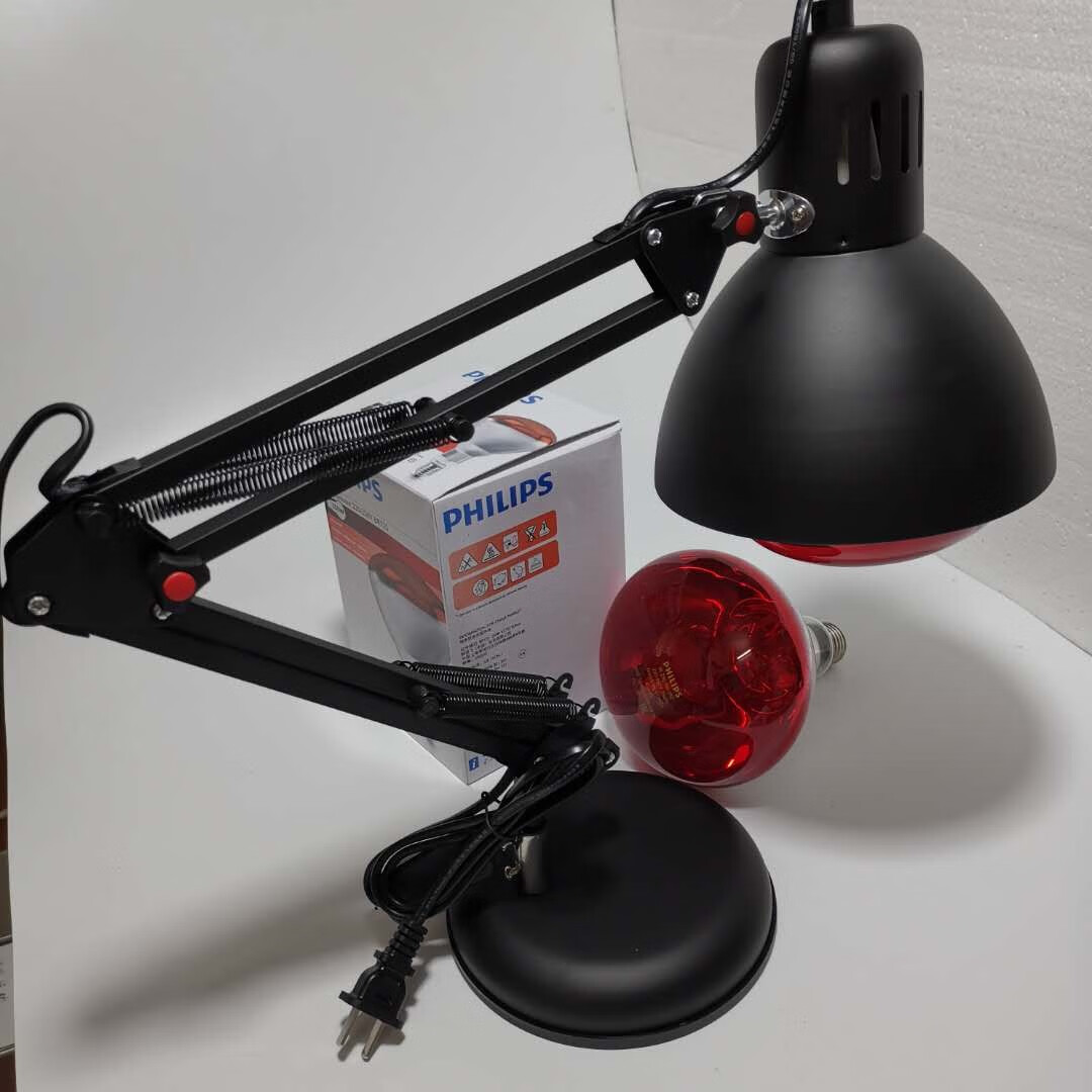 高校实验室干燥烘干加热灯烤灯250w灯泡配国产灯架灯架红外线灯泡红色