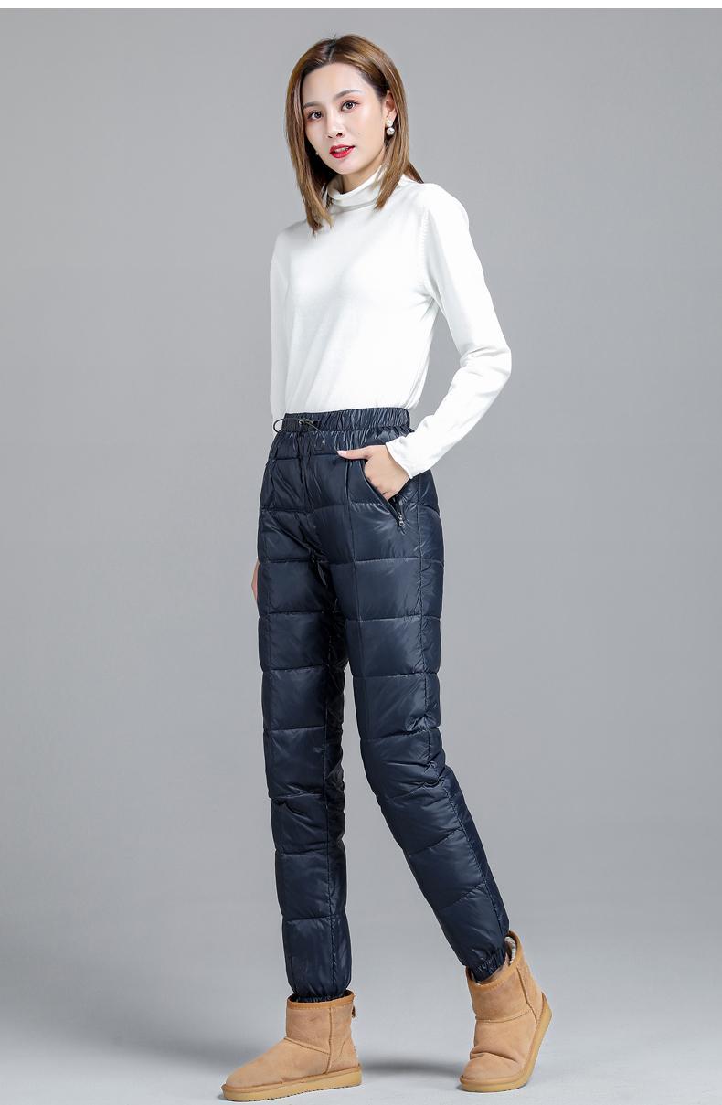 高品质羽绒裤裤女外穿时尚休闲加厚高腰显瘦冬冬季新款女士保暖棉裤