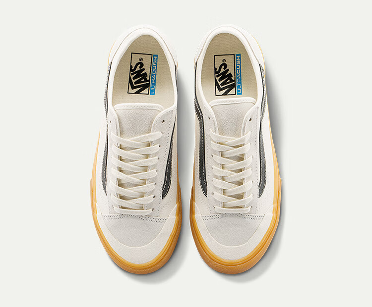 万斯(vans) style 36小白鞋街头牛筋底男女板鞋 白色 35【图片 价格