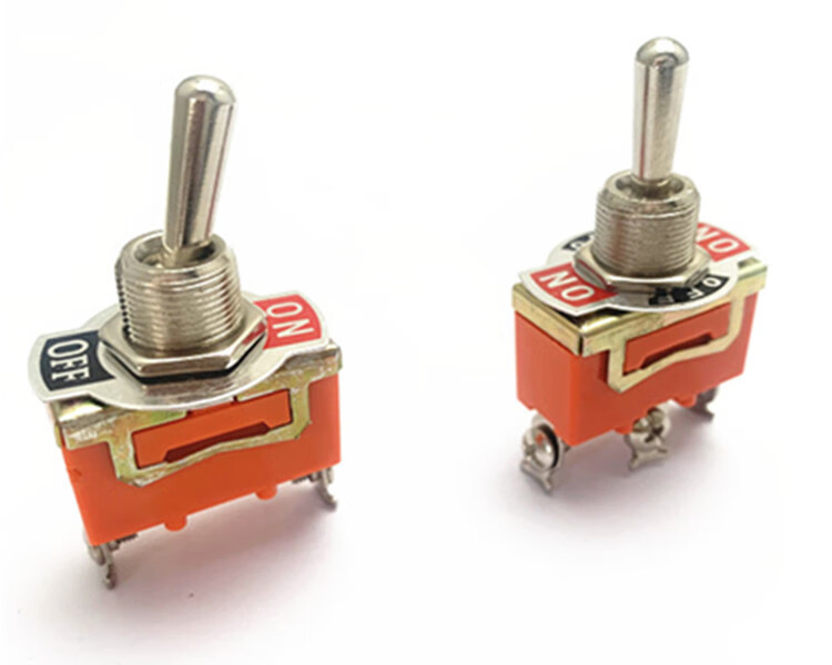 小扭子纽子钮子821左右开关摇臂波动拨动开关eten1021两三脚2档两脚