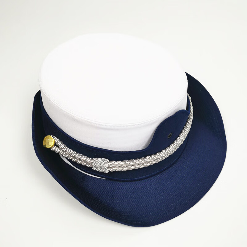 大檐帽陆专职员救援子女士卷檐帽男白色大盖帽指挥长 男指长 头围56