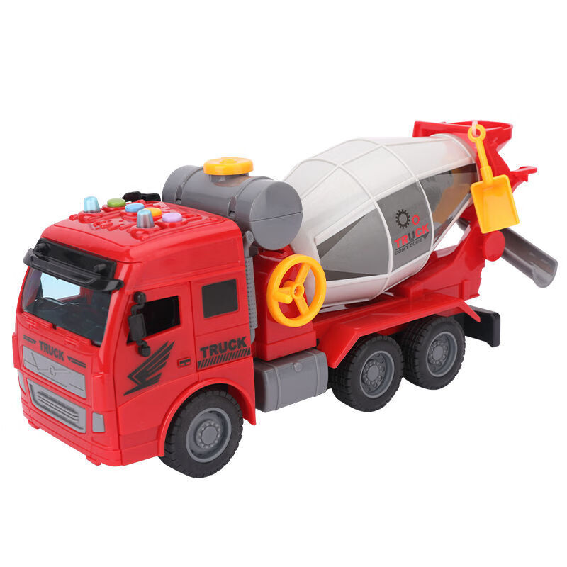 水泥搅拌车玩具工程车礼物盒装儿童男孩大号3岁混凝土罐车小汽车2特大