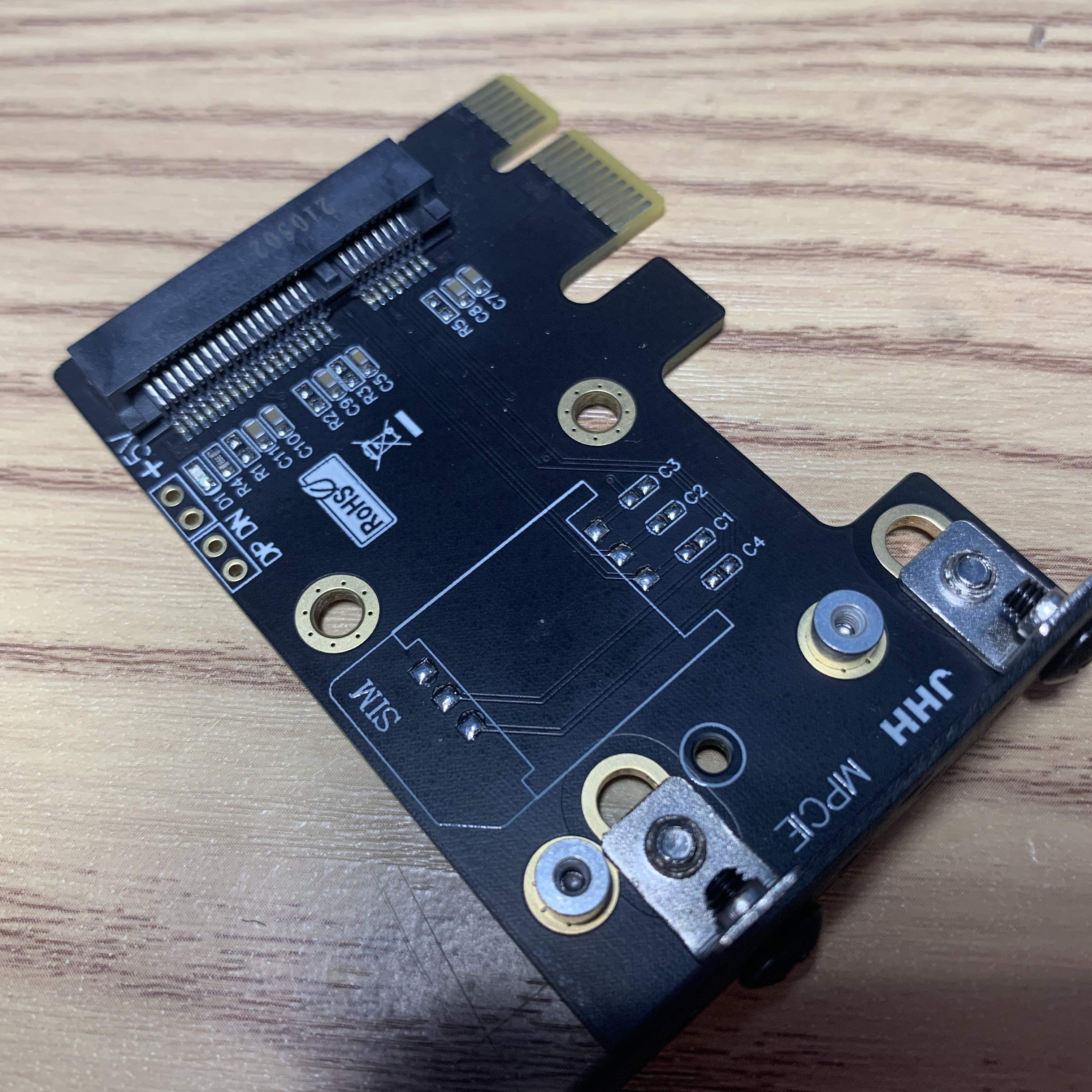 转ipcie x1 台式机 wifi无线上网卡ax200转接卡 jhh mini pcie转x1