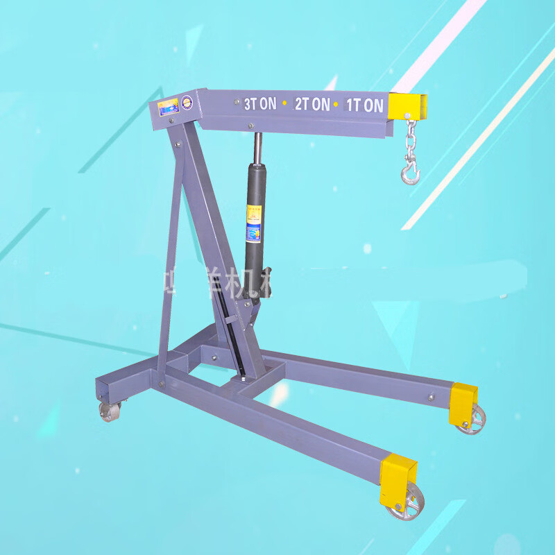 2t汽车发动机吊架引擎吊机可移动折叠3t手动液压起重小型3吨加重吊机