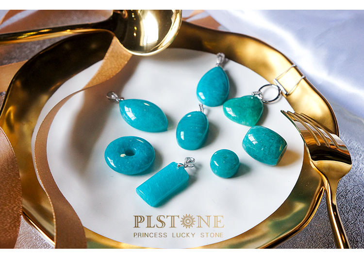 plstone天然7a冰种天河石吊坠标配925扣可选配扣7a约12g无事牌