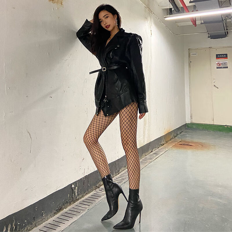 精装ins渔网袜连裤丝袜性感情趣连体显瘦黑色丝袜萝莉少女学生31wr