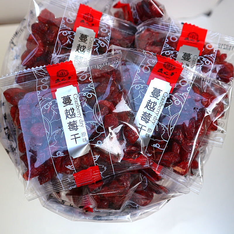 干原味500g果脯蜜饯独立小包装水果干休闲零食gjc原味蔓越莓干4斤