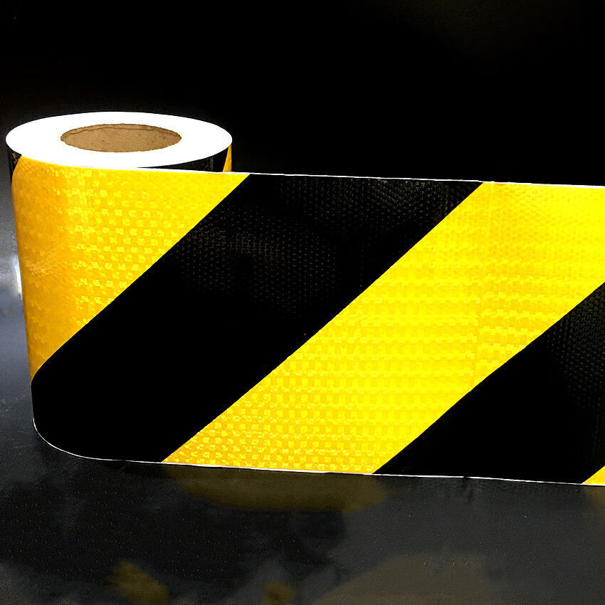 5cm20公分15厘米斜纹反光贴车库交通夜间防撞警示贴纸安全反光带 10cm