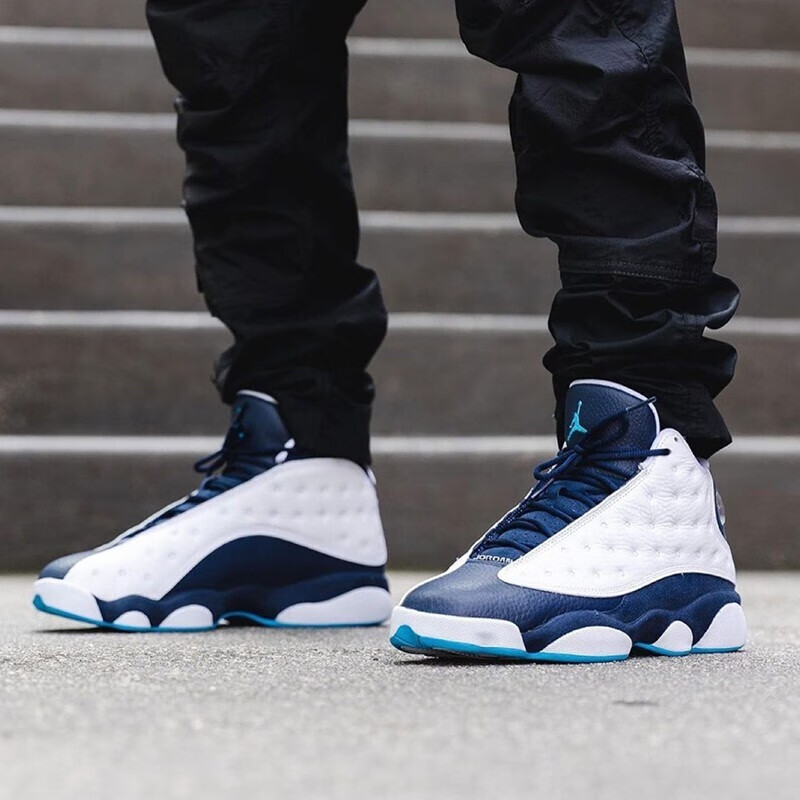 nike耐克男鞋air jordan 13 low aj13 黑绿夜光篮球鞋 dm0803 dj5982