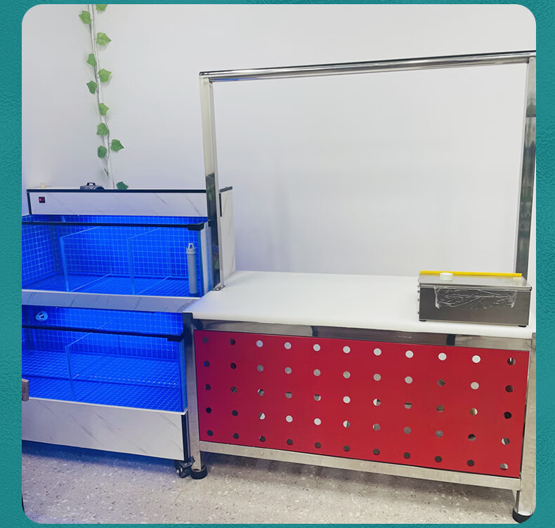 圣恩格美sengemi猪肉分割台生鲜超市蔬菜架不锈钢切肉剁肉工作台剁骨