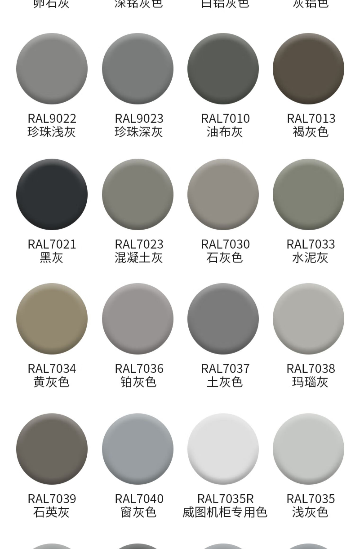 漆先生 挖机手喷漆灰色系列 ral7001银灰色ral7006米灰色ral7003苔灰