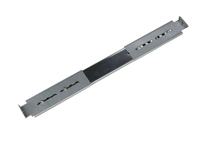 研锦工控19上机柜机房导轨适用1u2u3u4u6u等机架式机箱三节式滑轨1对