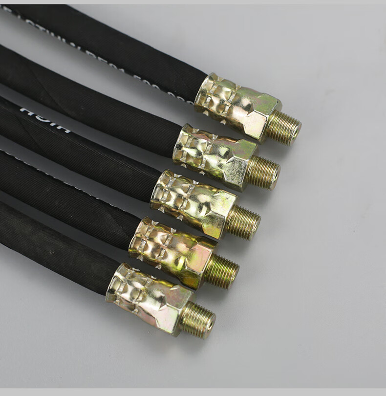 黄油枪软管手动气动耐高压钢丝油管注油枪配件注油管加长lsk 30cm钢丝