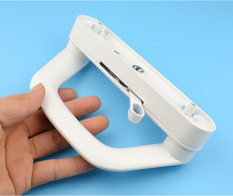 推拉门锁移门钩锁单边豪华对接锁铝合金玻璃门隔断对开阳台拉手锁黑色