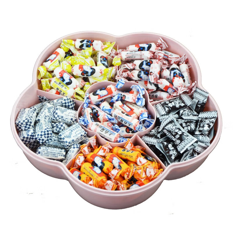 促销 大白兔奶糖礼盒年货置办过年礼零食散装糖果多口味装600g 大白兔