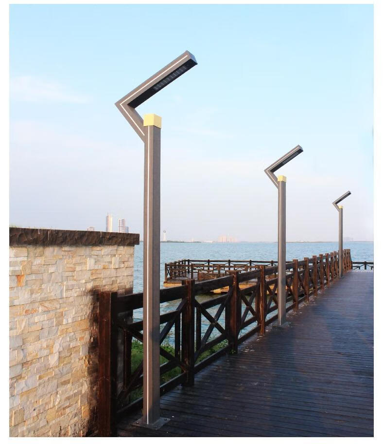 庭院灯户外景观灯柱太阳能led路灯3米小区广场灯室外防水铝型材灯7字