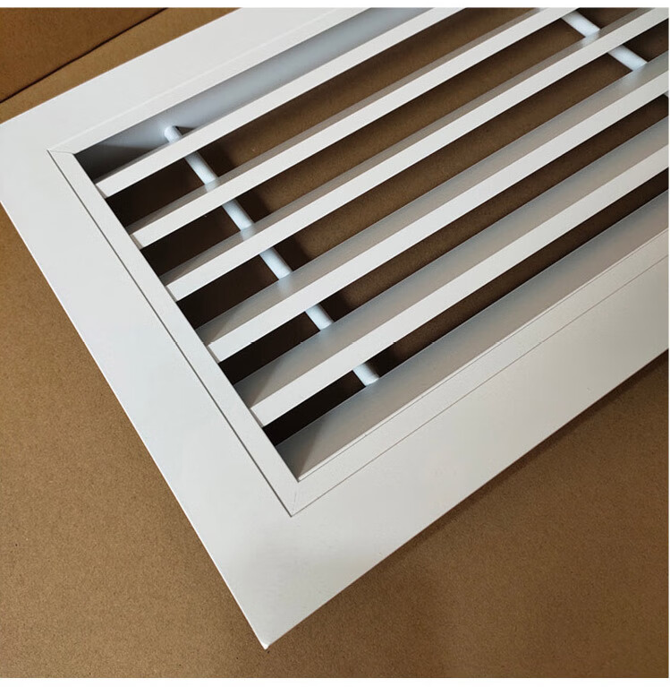 定制单层百叶风口铝合金空调进出风口百叶窗透气排风通风口外墙装饰罩