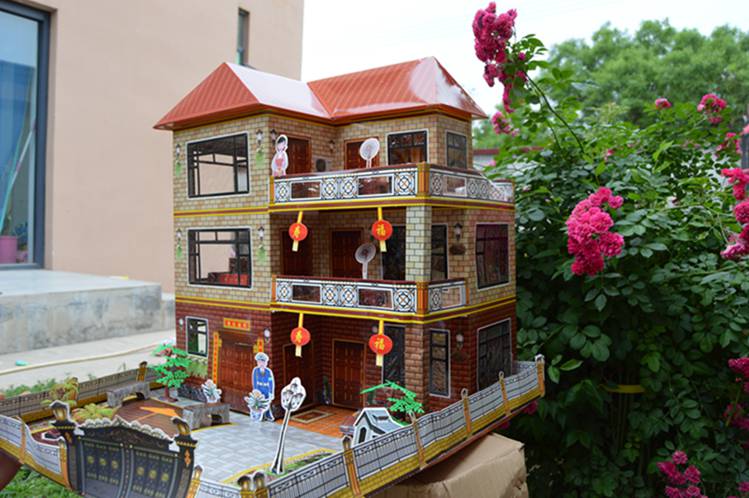 祭祀用品房子大号纸扎纸房子祭祀用品别墅洋房成品发货立体烧纸屋免