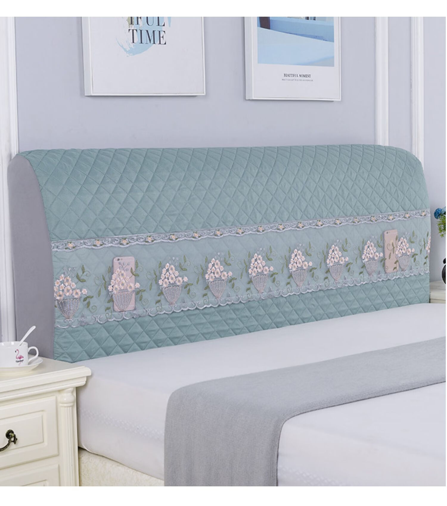 床头罩加厚全包床头套罩弹力软包床头靠背1.5米1.