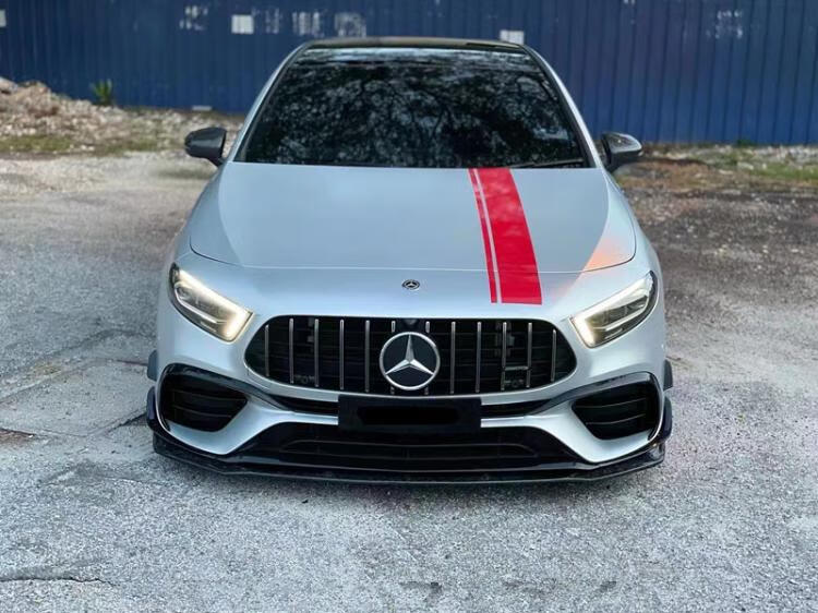 奔驰a35l改装amg包围后唇适用于w177新a级a45s小碳纤维前唇侧裙尾翼