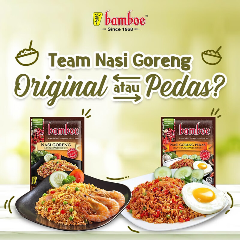 印尼bumbu bamboe山竹牌调味酱料*2袋 rendang巴东牛肉炒饭料酱包