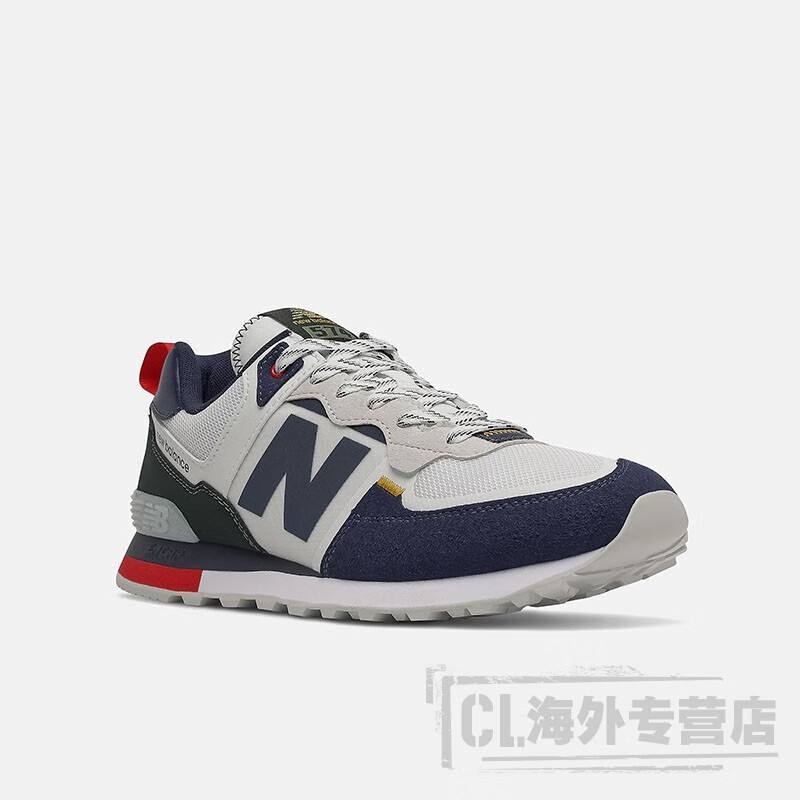 新百伦 574系列秋冬新款男士经典复古耐磨防滑跑步鞋潮流低帮鞋 白色