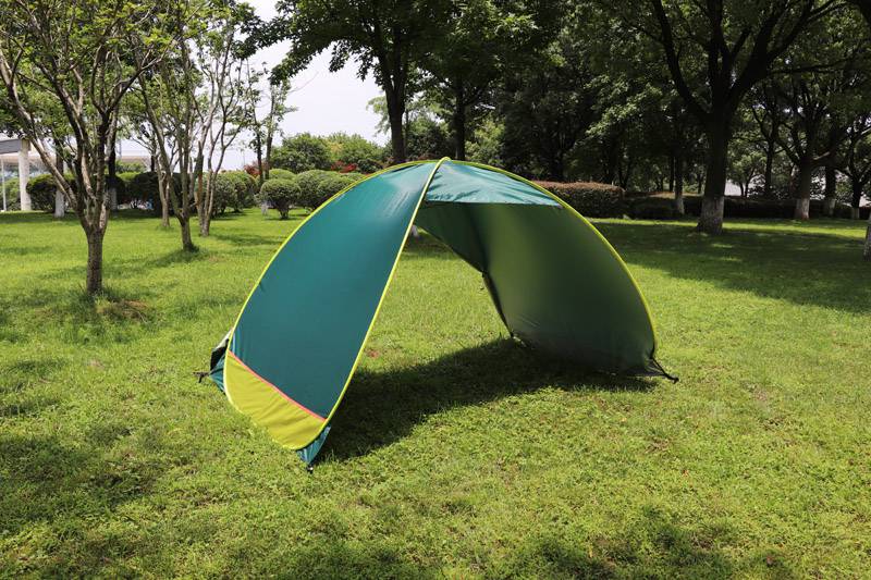 无底沙滩帐篷全自动免搭建2秒速开防雨海边遮阳帐篷无底沙滩帐篷蓝色