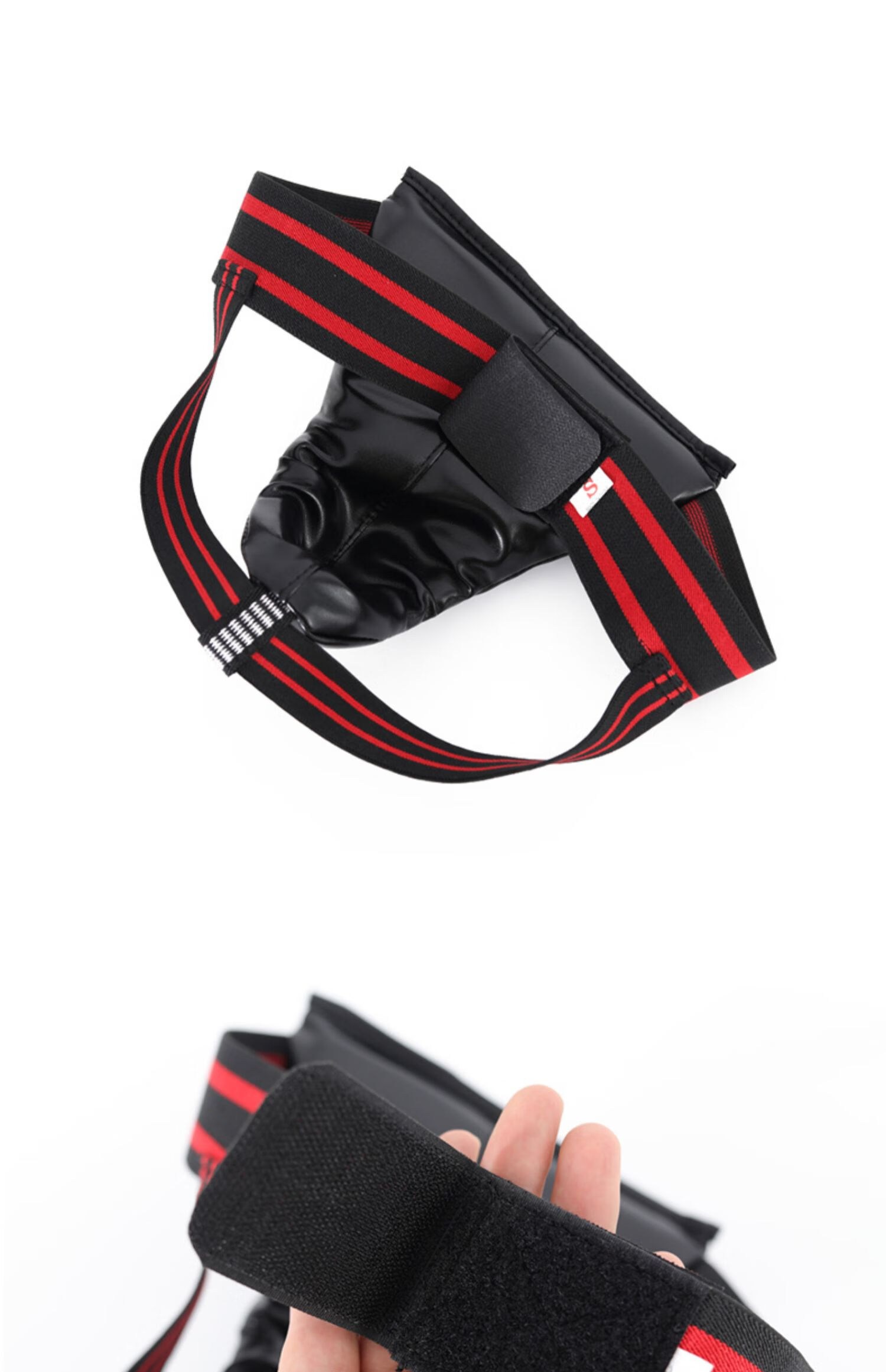 儿童拳击护裆高防护 跆拳道散打护具 足球护裆sn6436 白色护裆 m