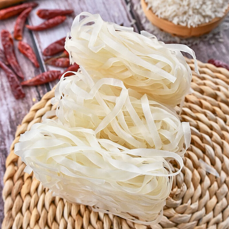 广西特产干河粉 梧州河粉20小包 石磨切粉宽粉皮汤粉不湿米粉扁米粉条