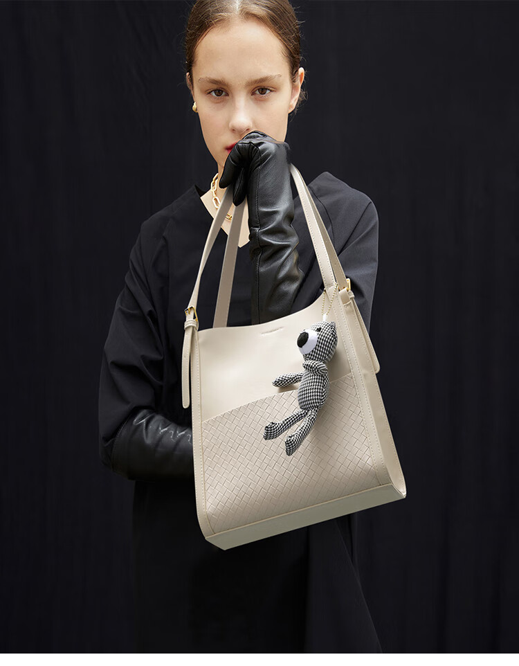 charliekellick品牌女士手提包百搭编织单肩女包托特包斜挎包大容量