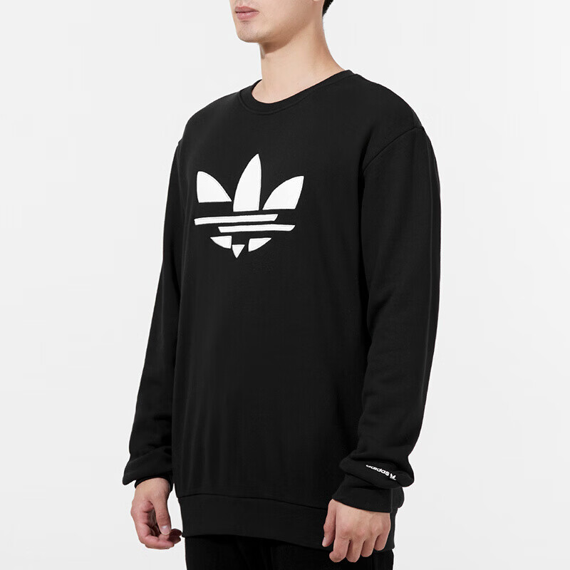 adidas阿迪达斯三叶草男装卫衣2022春季新款跑步运动服休闲宽松圆领