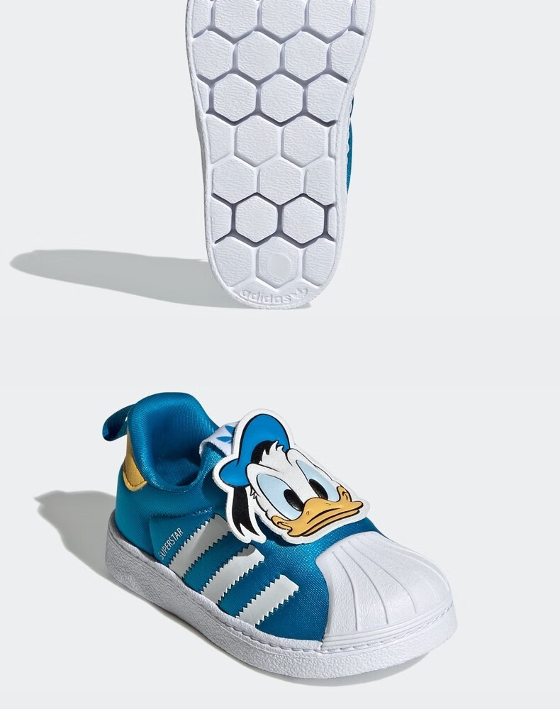 adidas阿迪达斯冬季新款米奇联名加厚青少年三叶草经典贝壳头鞋 q4