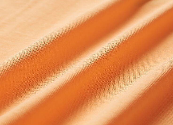 红袖珍宝珠联名春季新款简约百搭宽松圆领t恤女橘橙色118s