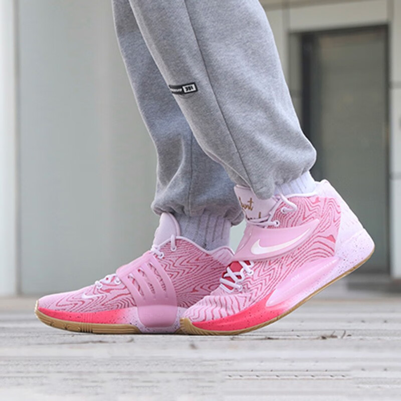 潮耐克男鞋nikekd14ep杜兰特14代白绿彩色扎染蓝红绿休闲运动鞋实战