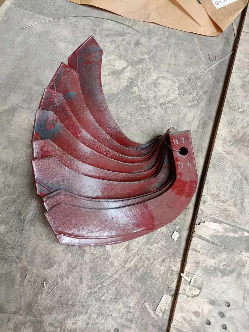 农机配件旋耕机刀片 225 245 265合金旋耕刀硬地专属高锰钢抗弯硬 225