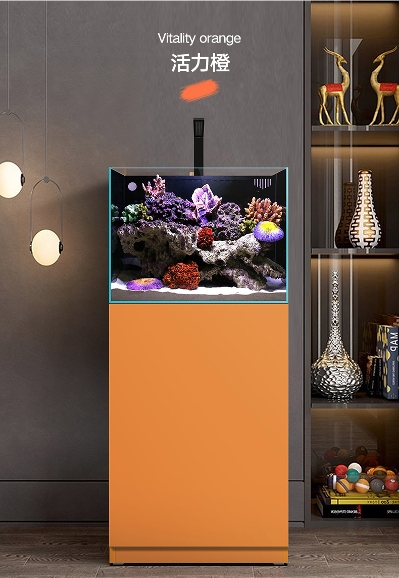 送货到家限区eyckee爱客鱼缸水族箱小型客厅造景水草缸免换水背过滤超