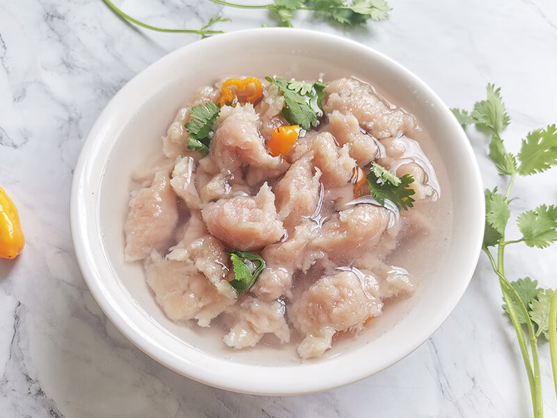 福鼎肉片怒片手打温州瘦肉丸猪肉滑福建名小吃半成品瘦肉羹250克 福鼎