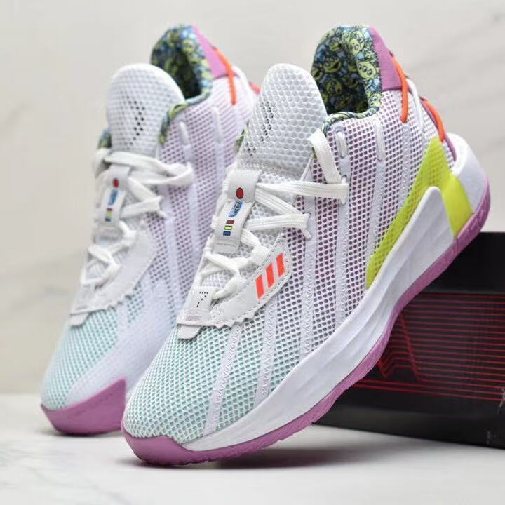 7代篮球鞋dame7圣诞冰蓝亡灵节巴斯光年透气实战男运动鞋 利拉德7白金