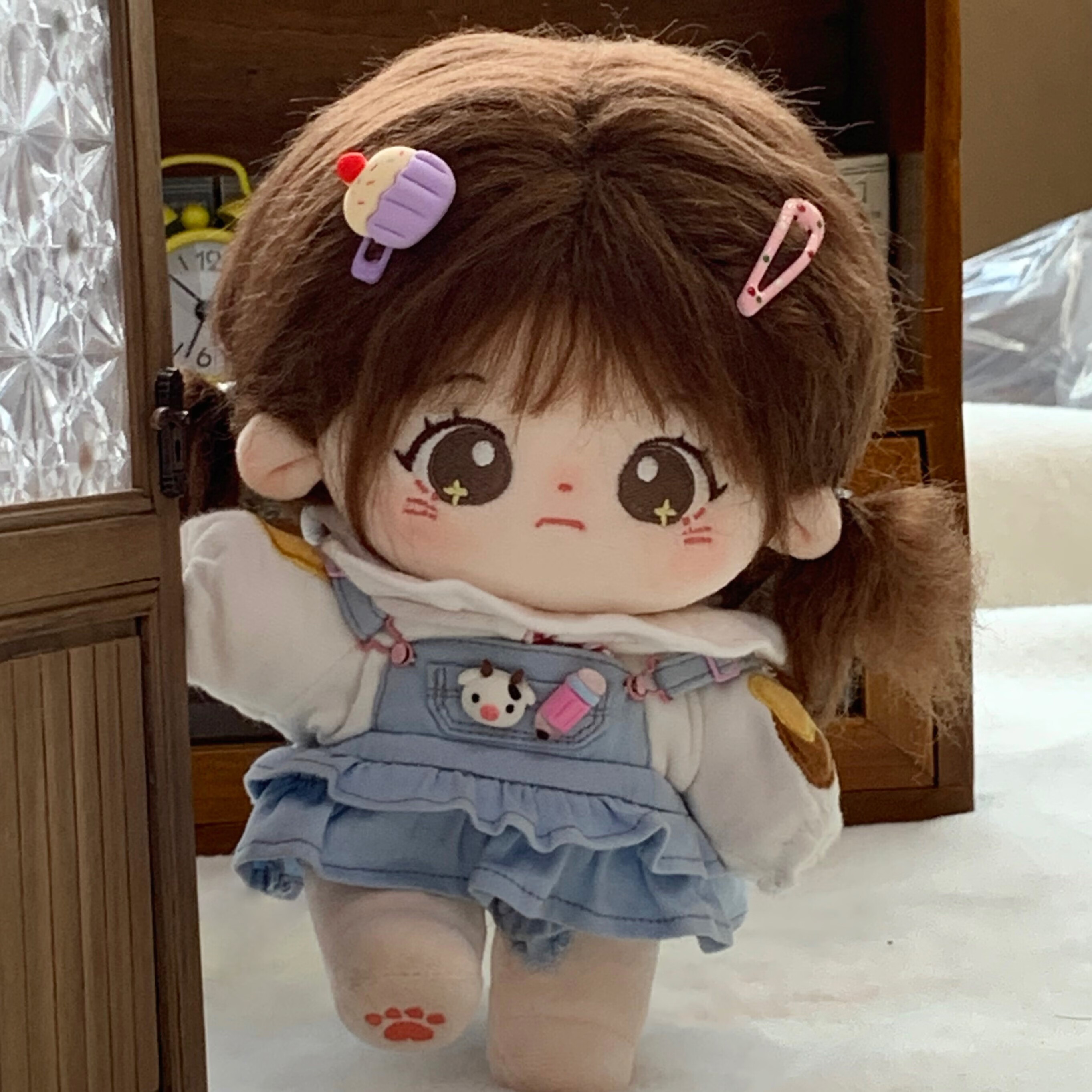 棉花娃娃棉花星球 mia棉花娃娃无属性女孩裸娃炸毛高温丝玩偶玩具公仔